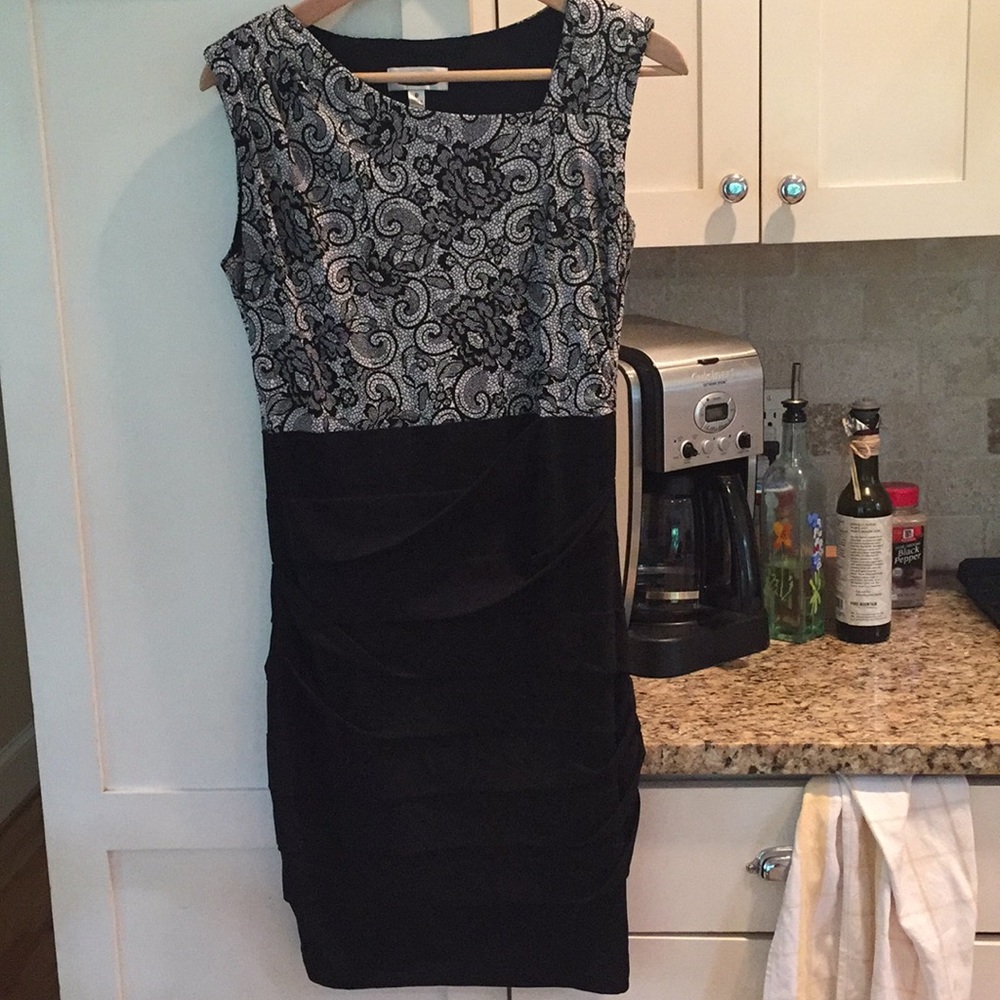 Asymmetrical neckline, bandage, body con dress